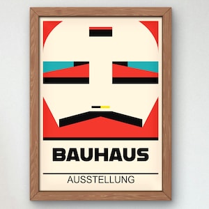 Bauhaus Mid Century Modern Print, Home deco, Arte geométrico de la pared, Cartel de calidad del museo, Minimalista, Art déco abstracto, Retro Deco, Idea de regalo
