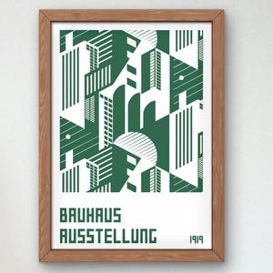 Bauhaus Mid Century Modern Print, Home deco, Arte geométrico de la pared, Cartel de calidad del museo, Minimalista, Art déco abstracto, Retro Deco, Idea de regalo