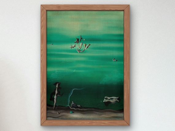 イヴ・タンギー作『恋人たち』1929年、美術館品質の油絵、シュル