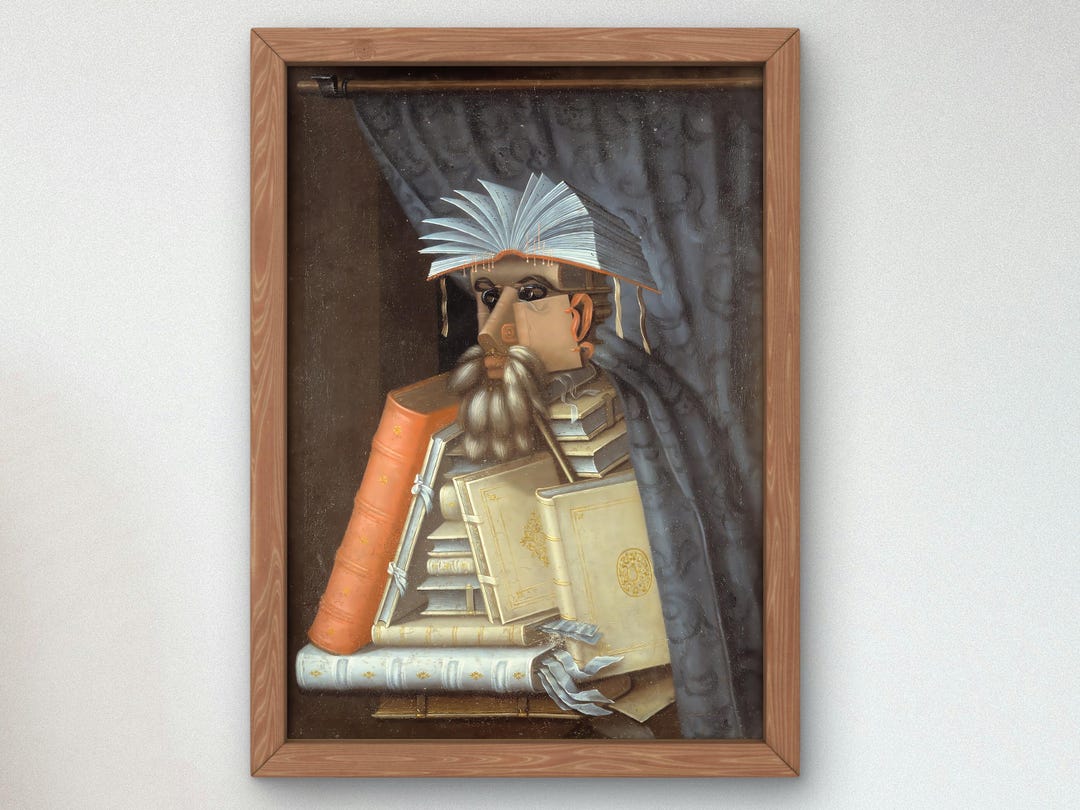 The Librarian by Giuseppe Arcimboldo 1566, Museum Quality Oil Painting ...