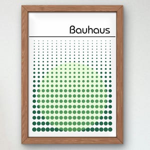 Bauhaus Mid Century Modern Print, Home deco, Arte geométrico de la pared, Cartel de calidad del museo, Minimalista, Art déco abstracto, Retro Deco, Idea de regalo