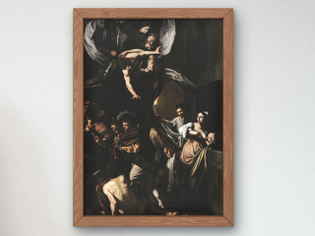 The Seven Acts of Mercy by Caravaggio 1607, Museum Quality Oil Painting ...
