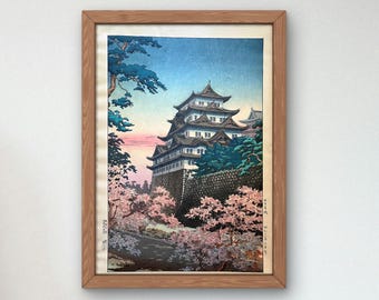 名古屋城 土屋興逸作 1935年、日本美術、アジア東洋美術、浮世絵