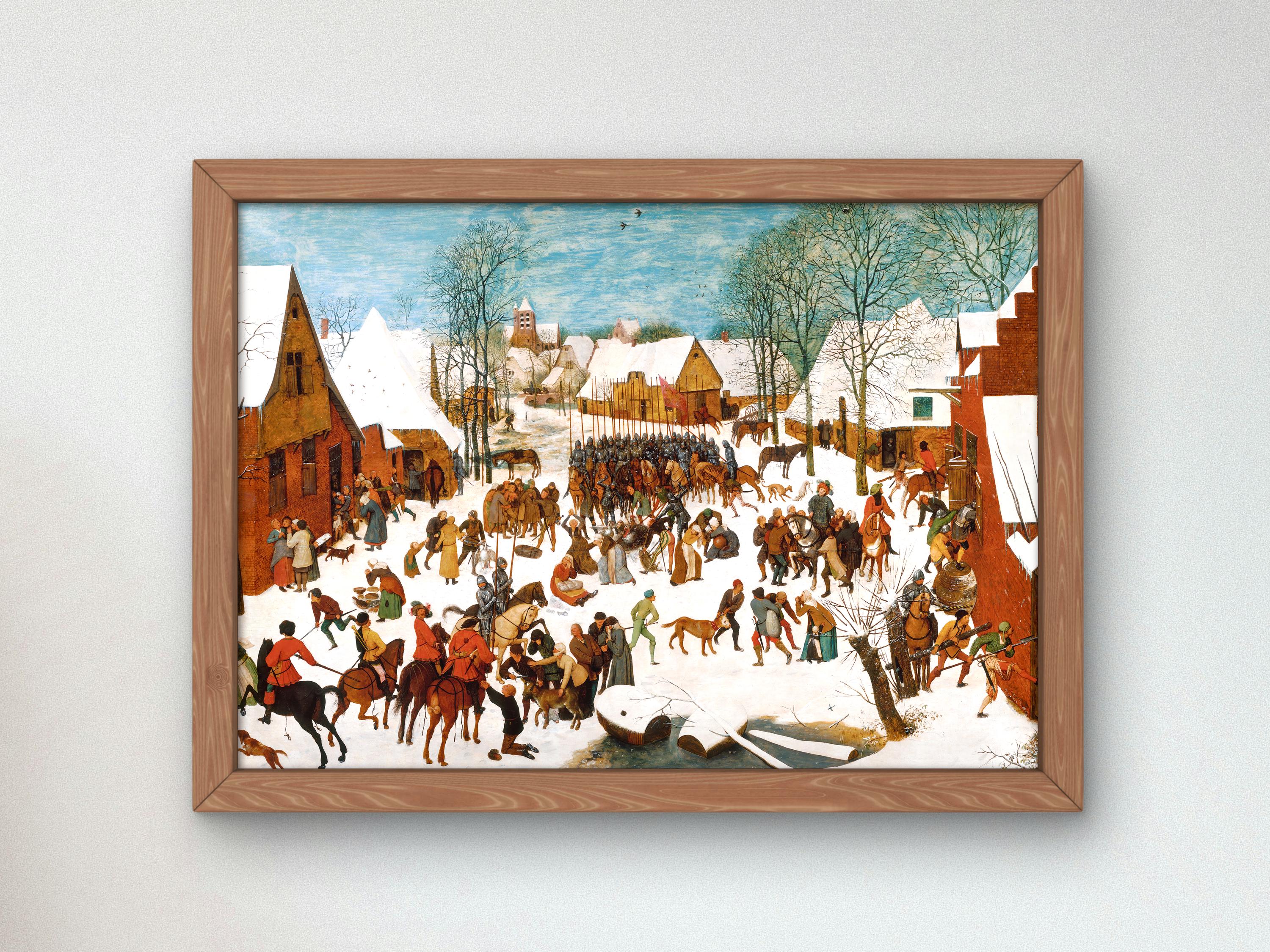 Massacre of the Innocents by Pieter Brueghel the Elder 1565, Museum Quality Oil Painting, Classical Art Poster, home decor, Housewarming Gift