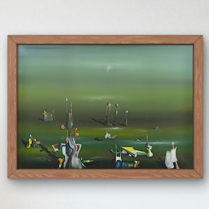 „Mama Papa ist verwundet“ von Yves Tanguy aus dem Jahr 1942, Ölgemälde in Museumsqualität, surrealistische Kunst, modernes Wandkunstdruck-Poster für Zuhause