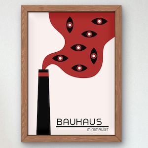 Bauhaus Mid Century Modern Print, Home deco, Arte geométrico de la pared, Cartel de calidad del museo, Minimalista, Art déco abstracto, Retro Deco, Idea de regalo