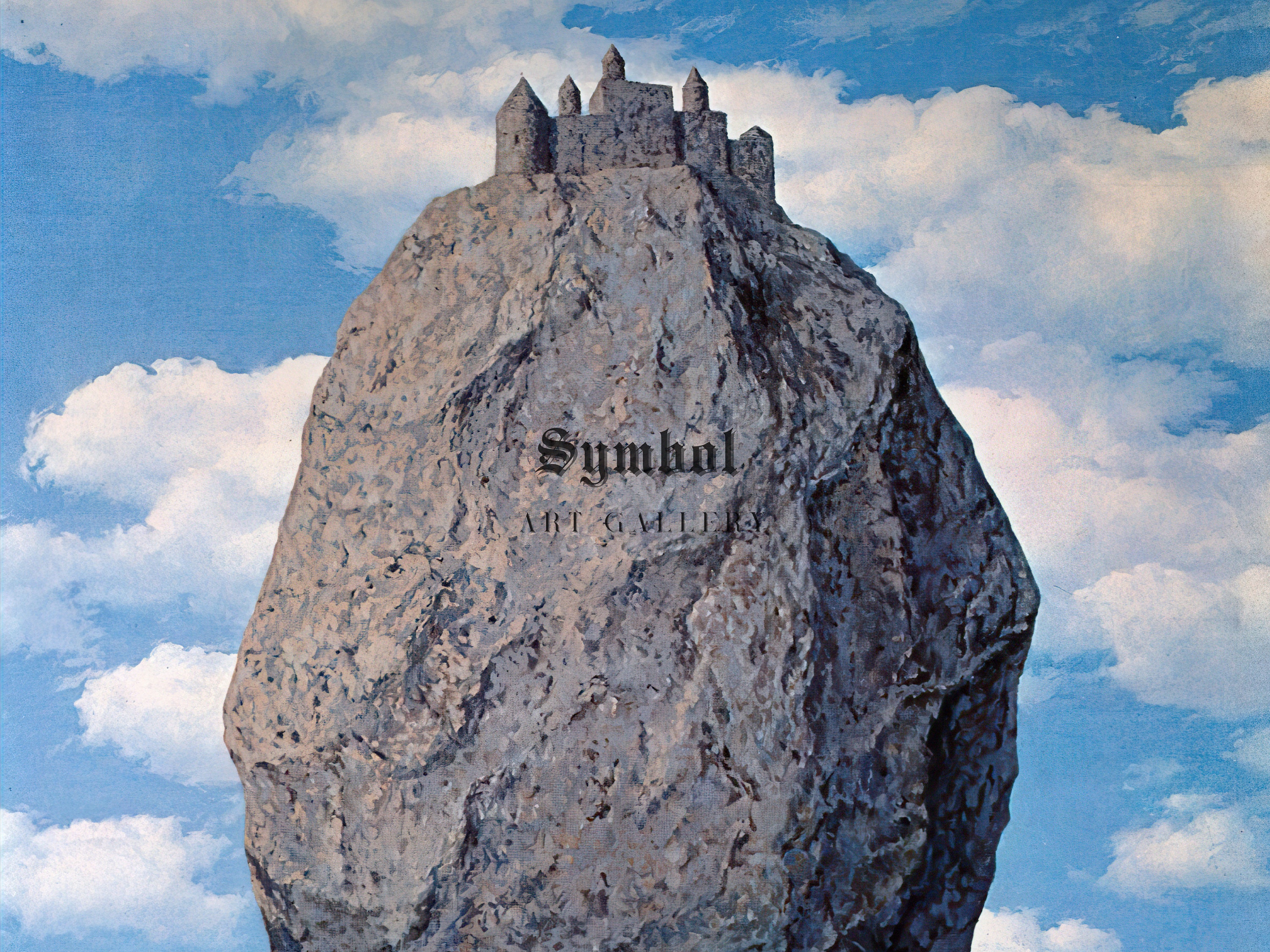 ルネ・マグリットのピレネーの城 1959 アートプリント、美術館品質の