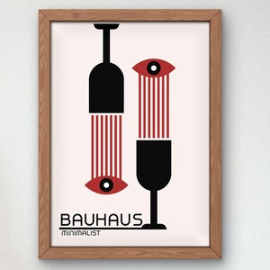 Bauhaus Mid Century Modern Print, Home deco, Arte geométrico de la pared, Cartel de calidad del museo, Minimalista, Art déco abstracto, Retro Deco, Idea de regalo