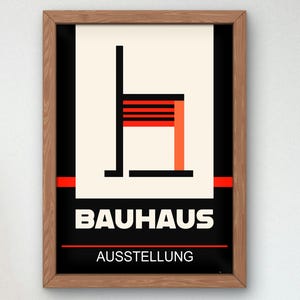 Bauhaus Mid Century Modern Print, Home deco, Arte geométrico de la pared, Cartel de calidad del museo, Minimalista, Art déco abstracto, Retro Deco, Idea de regalo