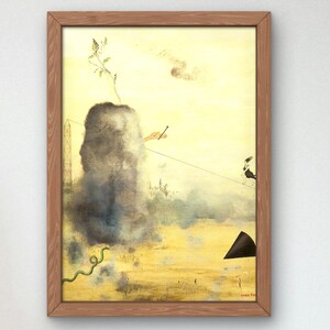 Der Versuch, das Unsichtbare zu sehen, ist nur ein Missverständnis von Yves Tanguy aus dem Jahr 1947, Ölgemälde in Museumsqualität, surrealistische Kunst, modernes Wohnplakat
