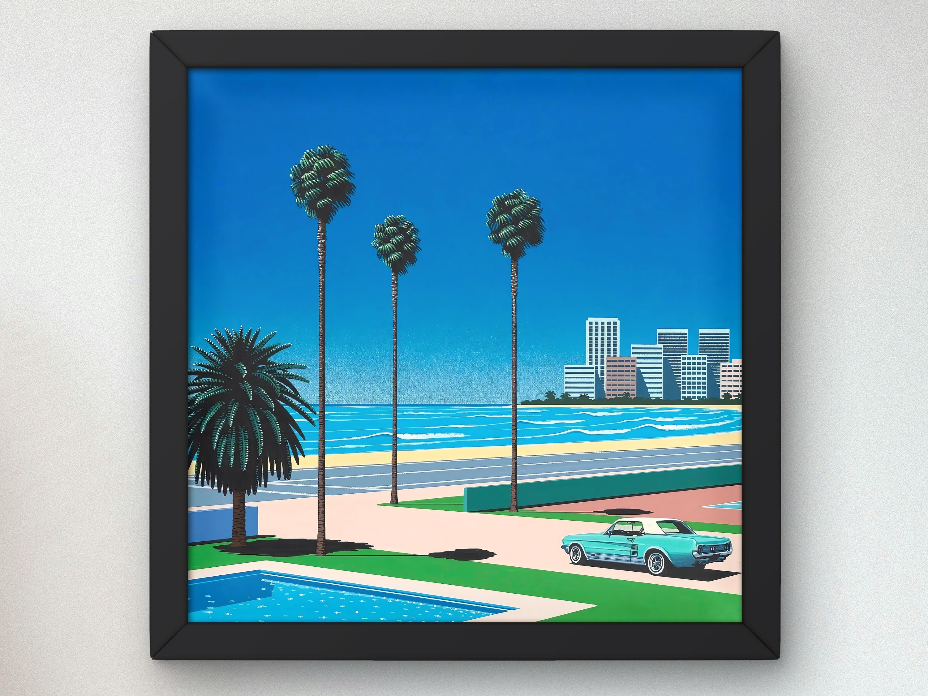 Sunshine Reggae by Hiroshi Nagai, Poster, 80's Aesthetic