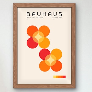 Bauhaus Mid Century Modern Print, Home deco, Arte geométrico de la pared, Cartel de calidad del museo, Minimalista, Art déco abstracto, Retro Deco, Idea de regalo