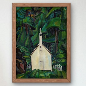 Indian Church by Emily Carr 1929, Museum Quality Print, Modern art, home Deco Wall art Poster Housewarming art Gift