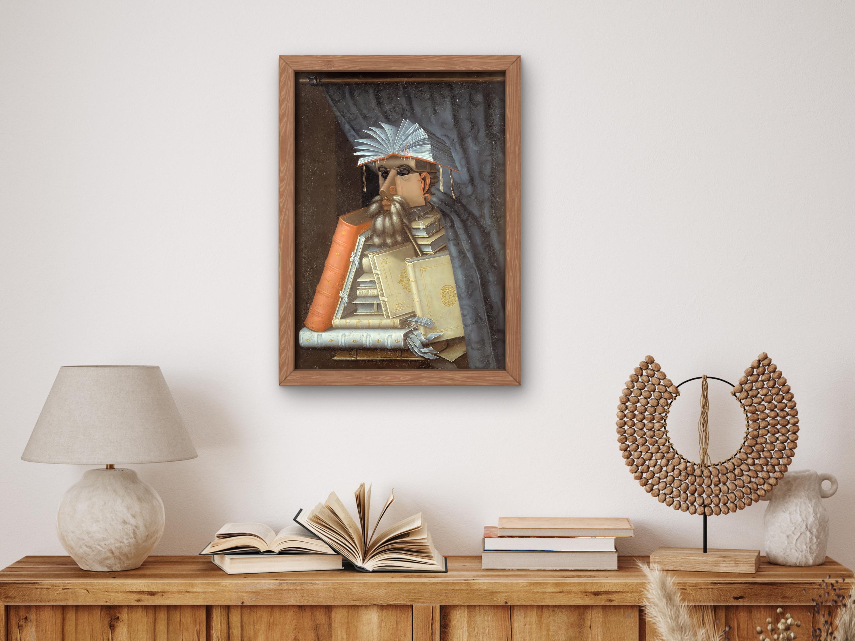 The Librarian by Giuseppe Arcimboldo 1566, Museum Quality Oil Painting ...