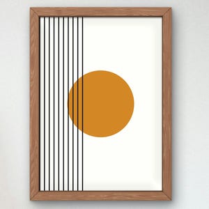 Bauhaus Mid Century Modern Print, Home deco, Arte geométrico de la pared, Cartel de calidad del museo, Minimalista, Art déco abstracto, Retro Deco, Idea de regalo