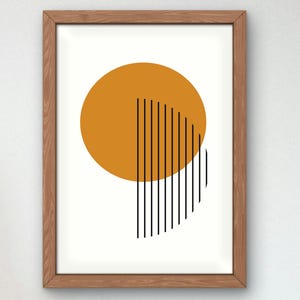 Bauhaus Mid Century Modern Print, Home deco, Arte geométrico de la pared, Cartel de calidad del museo, Minimalista, Art déco abstracto, Retro Deco, Idea de regalo