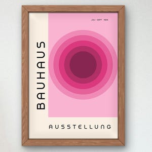 Bauhaus Mid Century Modern Print, Home deco, Arte geométrico de la pared, Cartel de calidad del museo, Minimalista, Art déco abstracto, Retro Deco, Idea de regalo