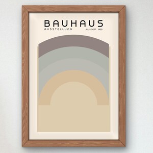 Bauhaus Mid Century Modern Print, Home deco, Arte geométrico de la pared, Cartel de calidad del museo, Minimalista, Art déco abstracto, Retro Deco, Idea de regalo