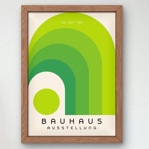 Bauhaus Mid Century Modern Print, Home deco, Arte geométrico de la pared, Cartel de calidad del museo, Minimalista, Art déco abstracto, Retro Deco, Idea de regalo