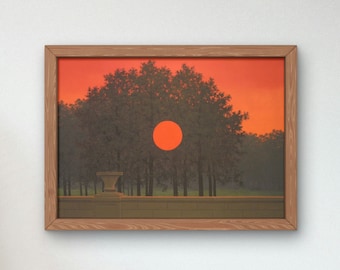 El banquete de René Magritte 1958, cartel de la galería de obras de arte de calidad del museo, impresión de arte mural, decoración elegante y elegante del hogar, surrealismo