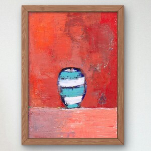 Pot à raies by Nicolas de Staël 1953, Wall Art Print, Fine Art Reproduction, Museum Quality Decor, Poster
