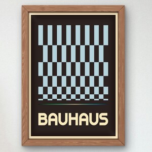 Bauhaus Mid Century Modern Print, Home deco, Arte geométrico de la pared, Cartel de calidad del museo, Minimalista, Art déco abstracto, Retro Deco, Idea de regalo