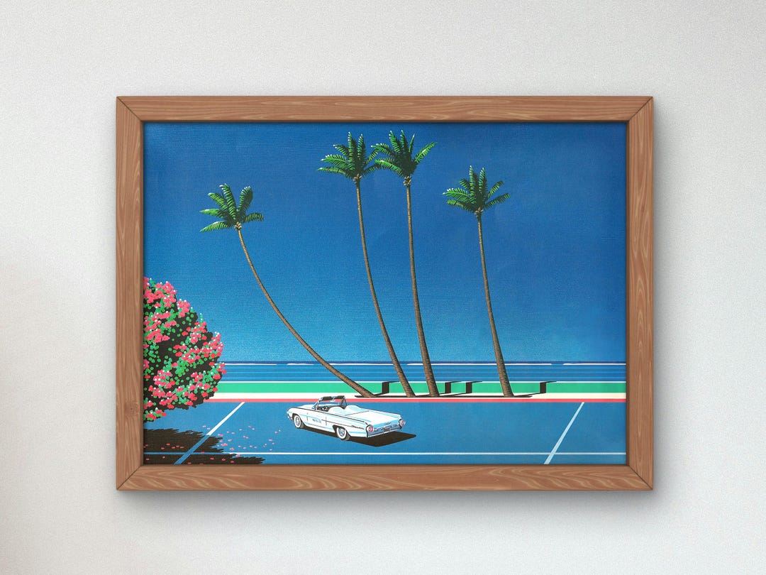 Coastline at Lover's Point II by Hiroshi Nagai Poster, 80's