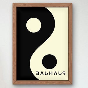 Bauhaus Mid Century Modern Print, Home deco, Arte geométrico de la pared, Cartel de calidad del museo, Minimalista, Art déco abstracto, Retro Deco, Idea de regalo