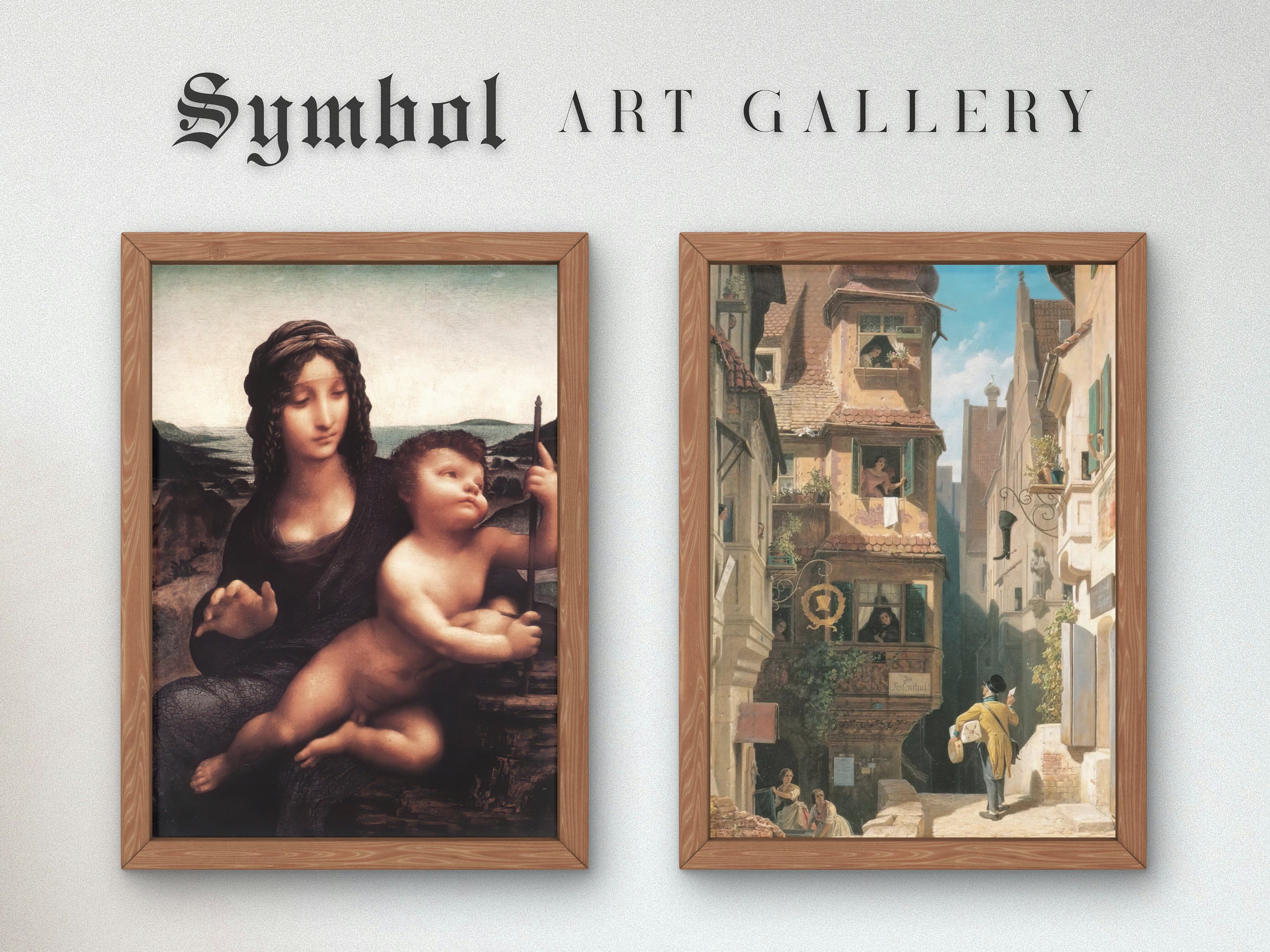 カール・スピッツウェグ作「ローゼンタールの郵便配達員」1859年