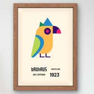 Bauhaus Mid Century Modern Print, Home deco, Arte geométrico de la pared, Cartel de calidad del museo, Minimalista, Art déco abstracto, Retro Deco, Idea de regalo