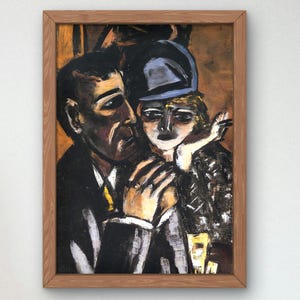 Bar Brown by Max Beckmann 1944, Museum Quality Oil Painting, Modern Art home decor, wall art Print Poster