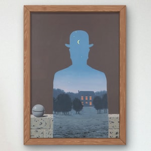 The Happy Donor René Magritte 1966 Art Print, pôster de galeria de arte de qualidade de museu, arte de parede, decoração de casa elegante e elegante, surrealismo