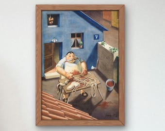 ドイツ画家油絵完全オリジナルヨーロッパ絵画70センチ✖️62センチリツカート作品 ドイツ画家油絵完全オリジナルヨーロッパ絵画70センチ✖️62センチリツ