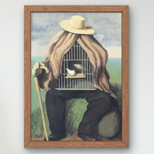 The Healer de René Magritte 1937 Art Print, pôster de galeria de arte de qualidade de museu, arte de parede, decoração de casa elegante e elegante, surrealismo