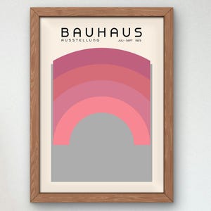 Bauhaus Mid Century Modern Print, Home deco, Arte geométrico de la pared, Cartel de calidad del museo, Minimalista, Art déco abstracto, Retro Deco, Idea de regalo