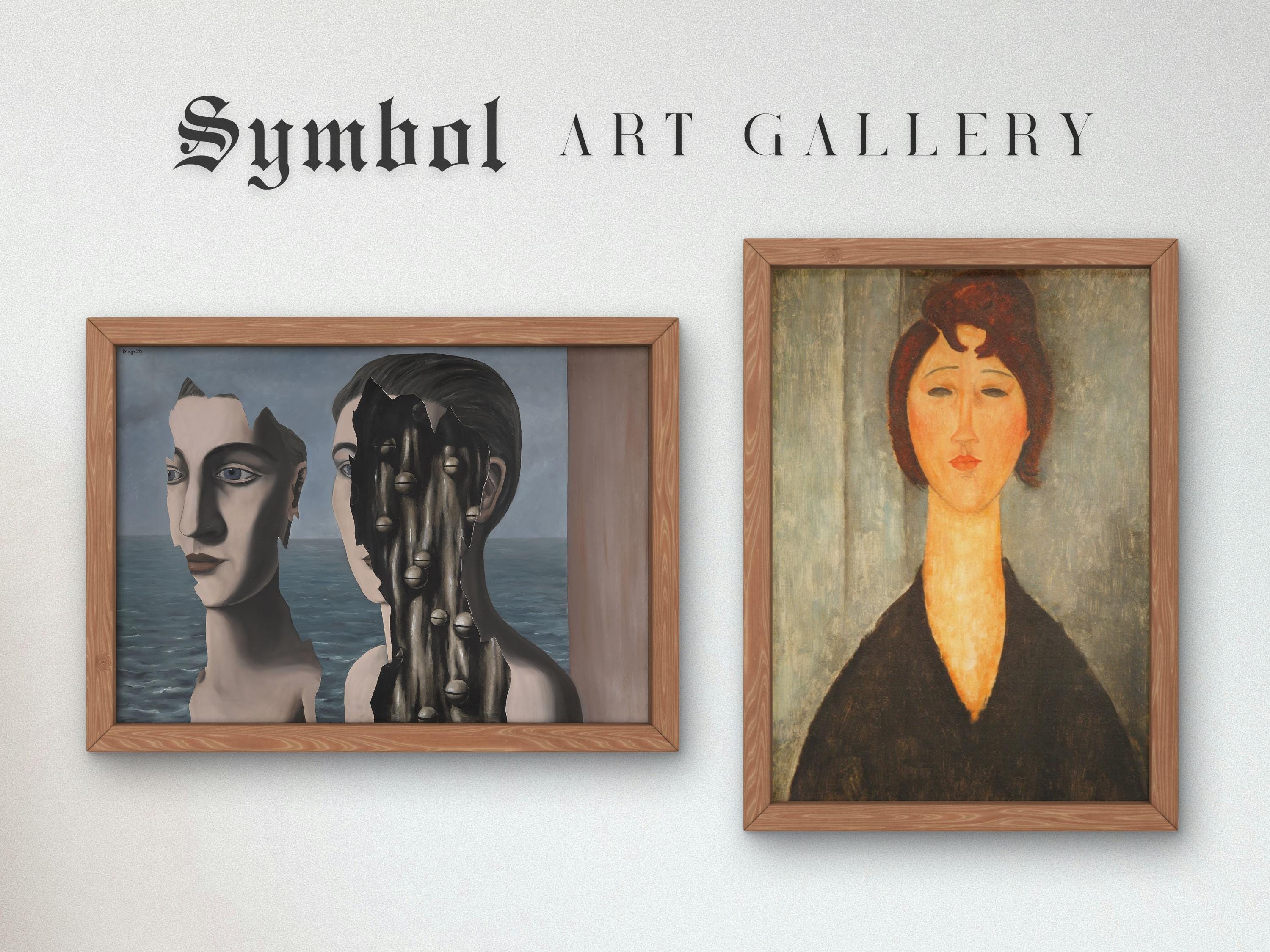 ルネ・マグリット作「二重の秘密」1927年、美術館品質のプリント