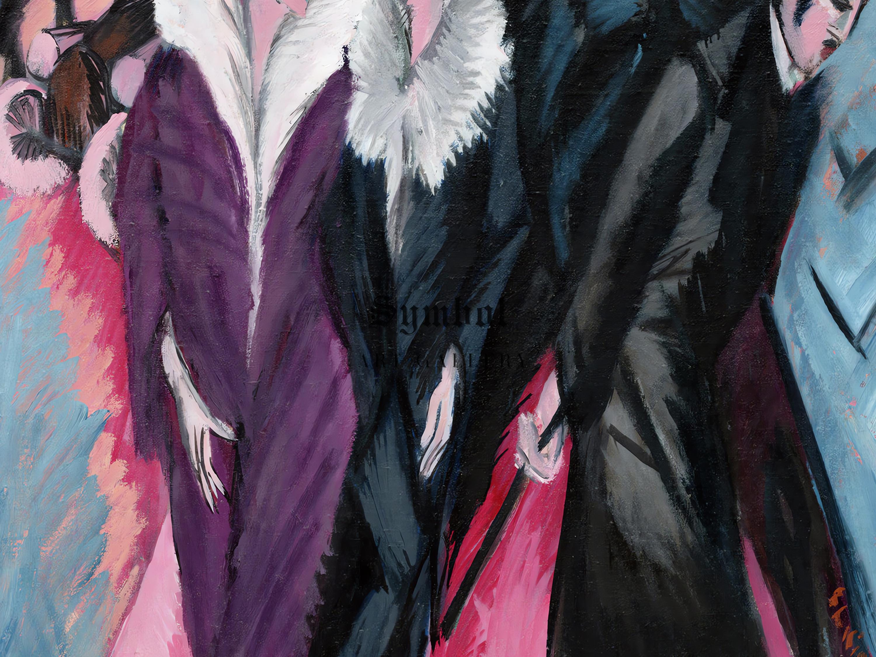 ストリート、ベルリン by Ernst Ludwig Kirchner 1913、美術館品質の 