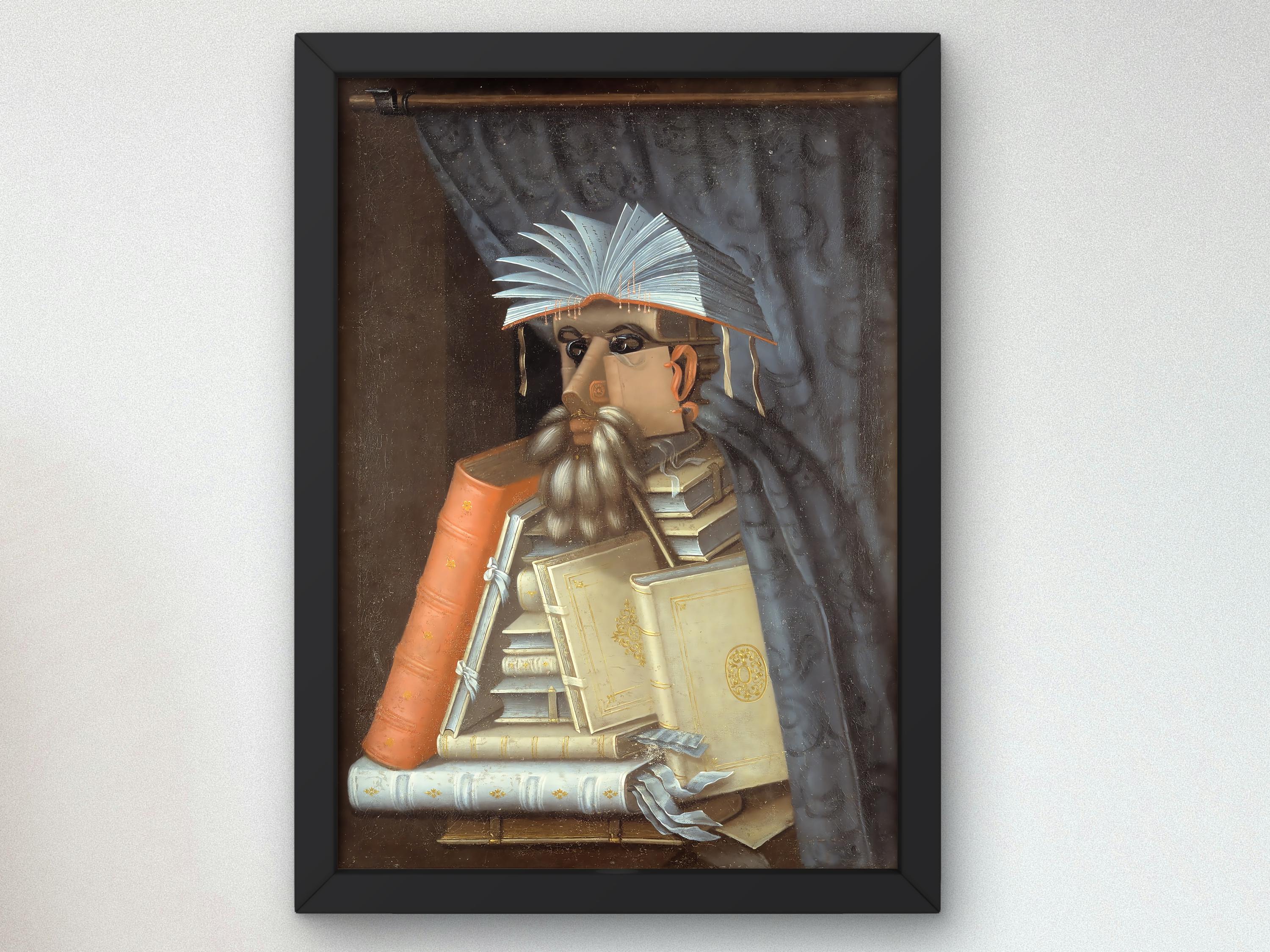 The Librarian by Giuseppe Arcimboldo 1566, Museum Quality Oil Painting ...