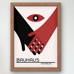 Bauhaus Mid Century Modern Print, Home deco, Arte geométrico de la pared, Cartel de calidad del museo, Minimalista, Art déco abstracto, Retro Deco, Idea de regalo