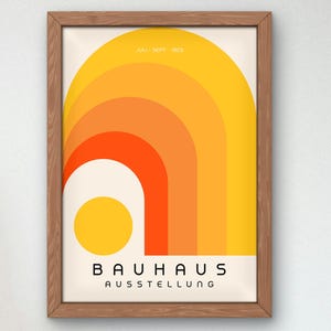 Bauhaus Mid Century Modern Print, Home deco, Arte geométrico de la pared, Cartel de calidad del museo, Minimalista, Art déco abstracto, Retro Deco, Idea de regalo