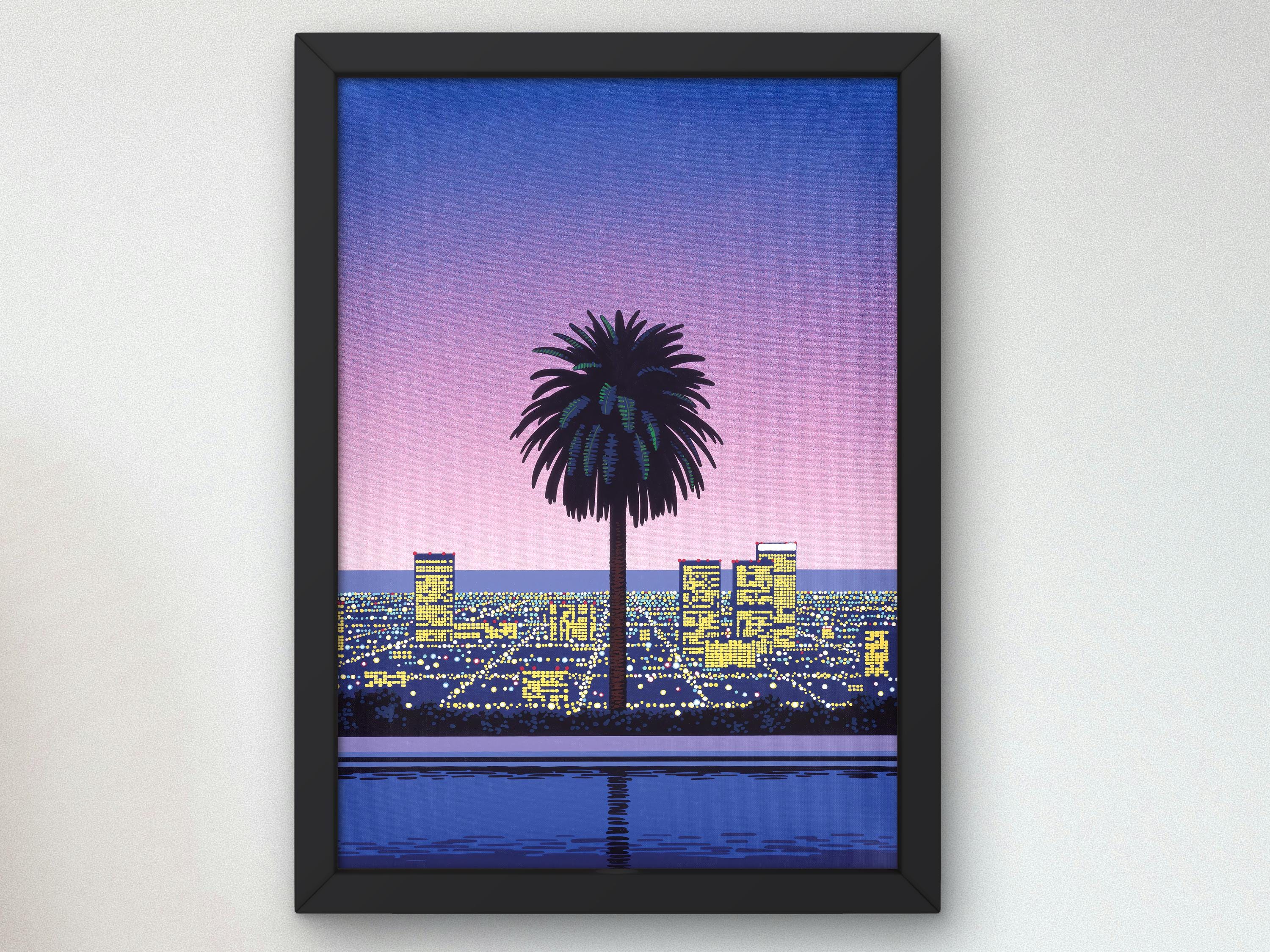 Pacific Breeze II by Hiroshi Nagai Poster, 80's Aesthetic