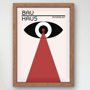 Bauhaus Mid Century Modern Print, Home deco, Arte geométrico de la pared, Cartel de calidad del museo, Minimalista, Art déco abstracto, Retro Deco, Idea de regalo
