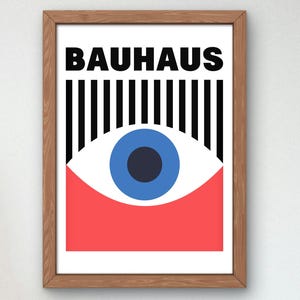 Bauhaus Mid Century Modern Print, Home deco, Arte geométrico de la pared, Cartel de calidad del museo, Minimalista, Art déco abstracto, Retro Deco, Idea de regalo