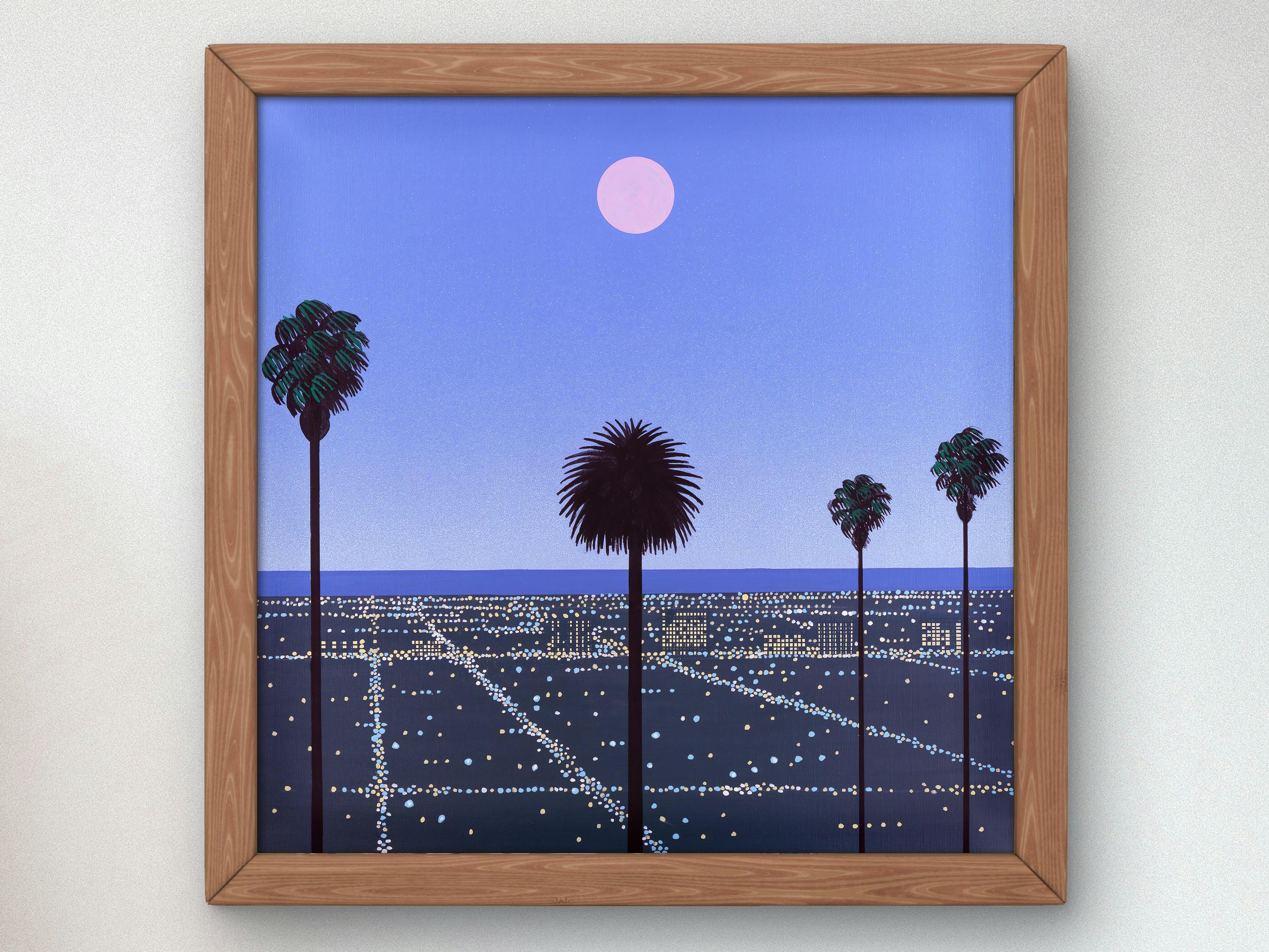 Sunset by Hiroshi Nagai Art Print Poster, 80's Aesthetic