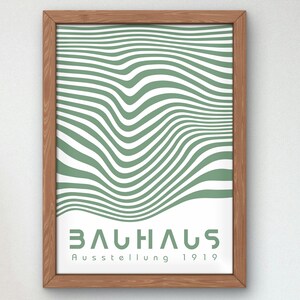 Bauhaus Mid Century Modern Print, Home deco, Arte geométrico de la pared, Cartel de calidad del museo, Minimalista, Art déco abstracto, Retro Deco, Idea de regalo