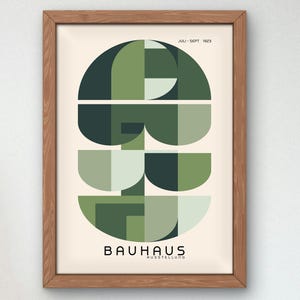 Bauhaus Mid Century Modern Print, Home deco, Arte geométrico de la pared, Cartel de calidad del museo, Minimalista, Art déco abstracto, Retro Deco, Idea de regalo