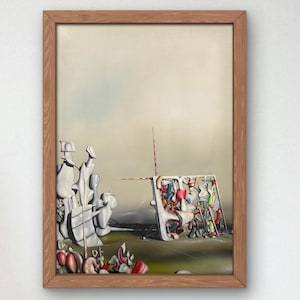 There, Motion Has Not Yet Ceased von Yves Tanguy 1945, Ölgemälde in Museumsqualität, Surrealismus-Kunst, modernes Wandkunstdruck-Poster für Zuhause
