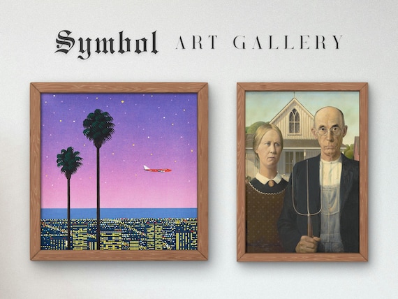 Downtown Sunset Aircraft by Hiroshi Nagai, Art Print, Vaporwave