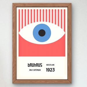 Bauhaus Mid Century Modern Print, Home deco, Arte geométrico de la pared, Cartel de calidad del museo, Minimalista, Art déco abstracto, Retro Deco, Idea de regalo