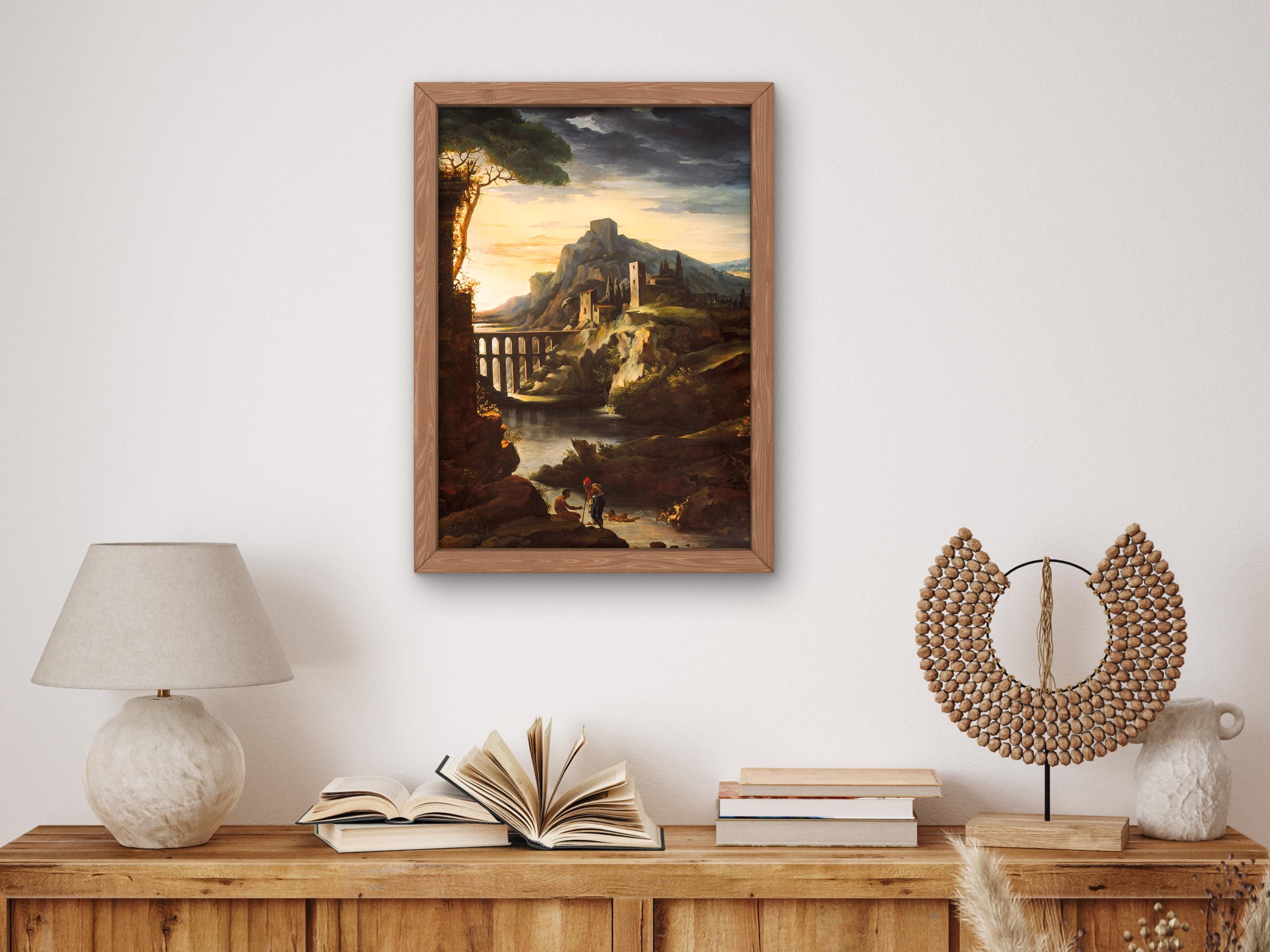 Evening Landscape With an Aqueduct by Théodore Gericault 1818 Art